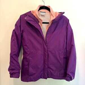 Columbia Interchange 2 piece rain coat with zip out fleece liner